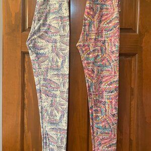 NEW LuLaRoe Pattern Scribble Leggings OS (One Size) - 2 colors to choose from